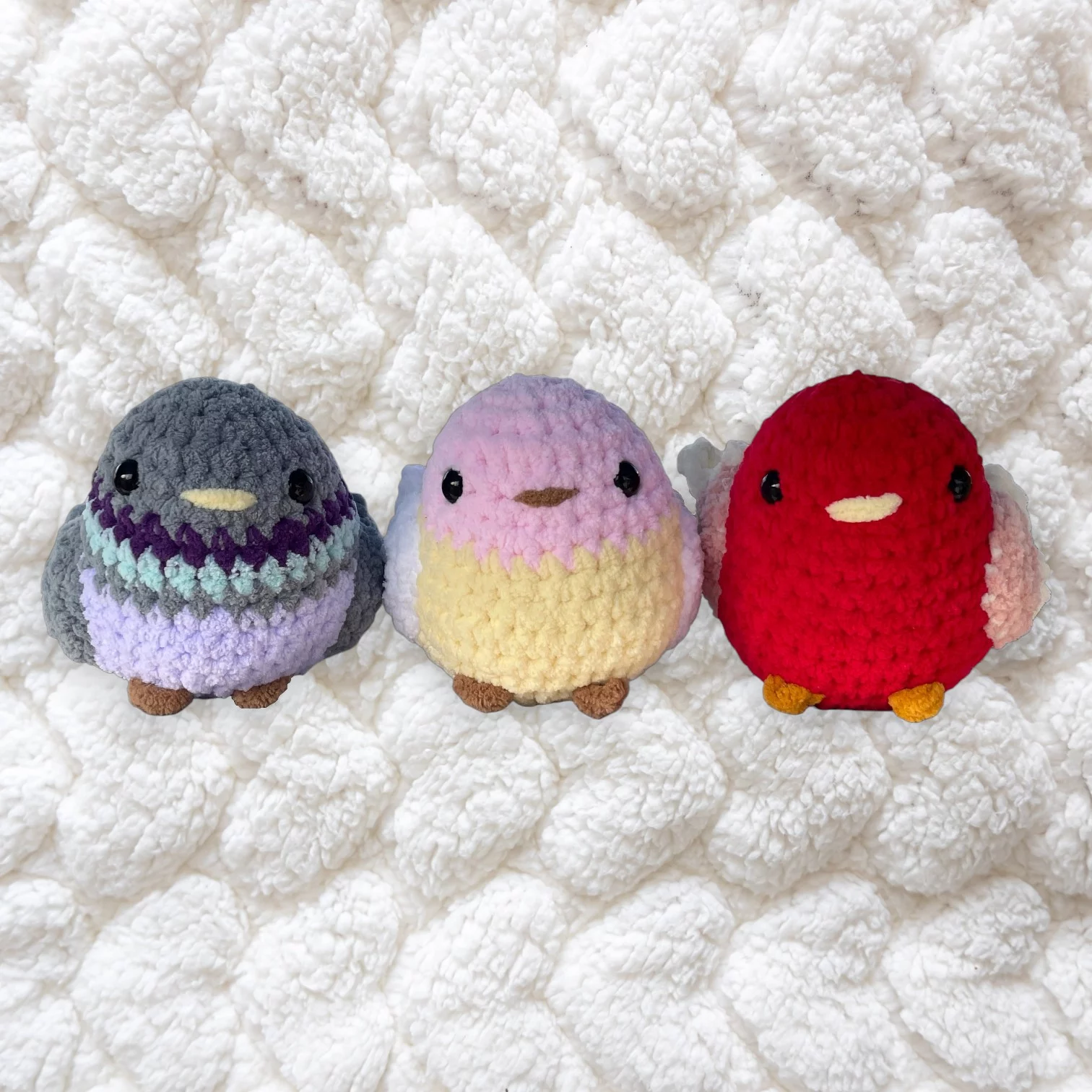 bird crocheted plushie