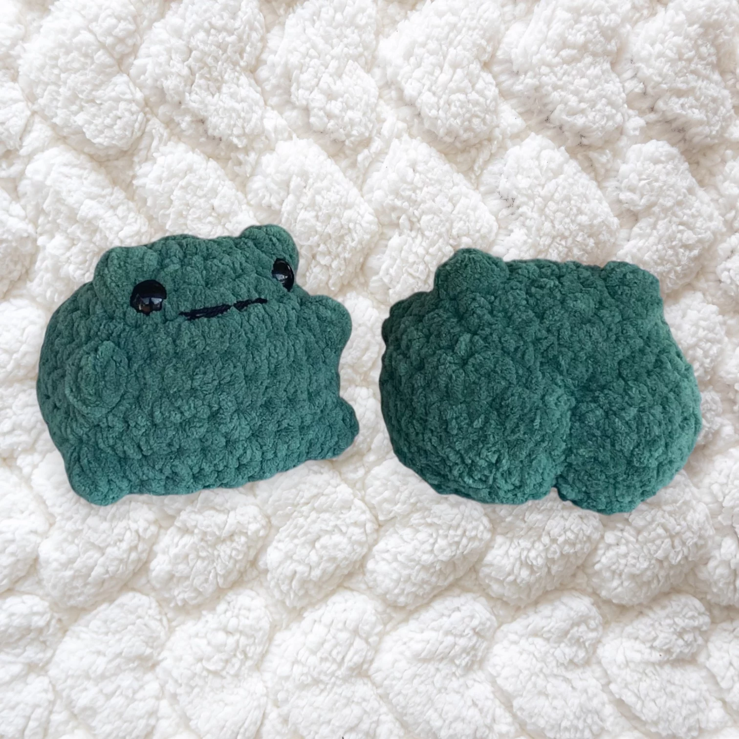 frog crocheted plushie