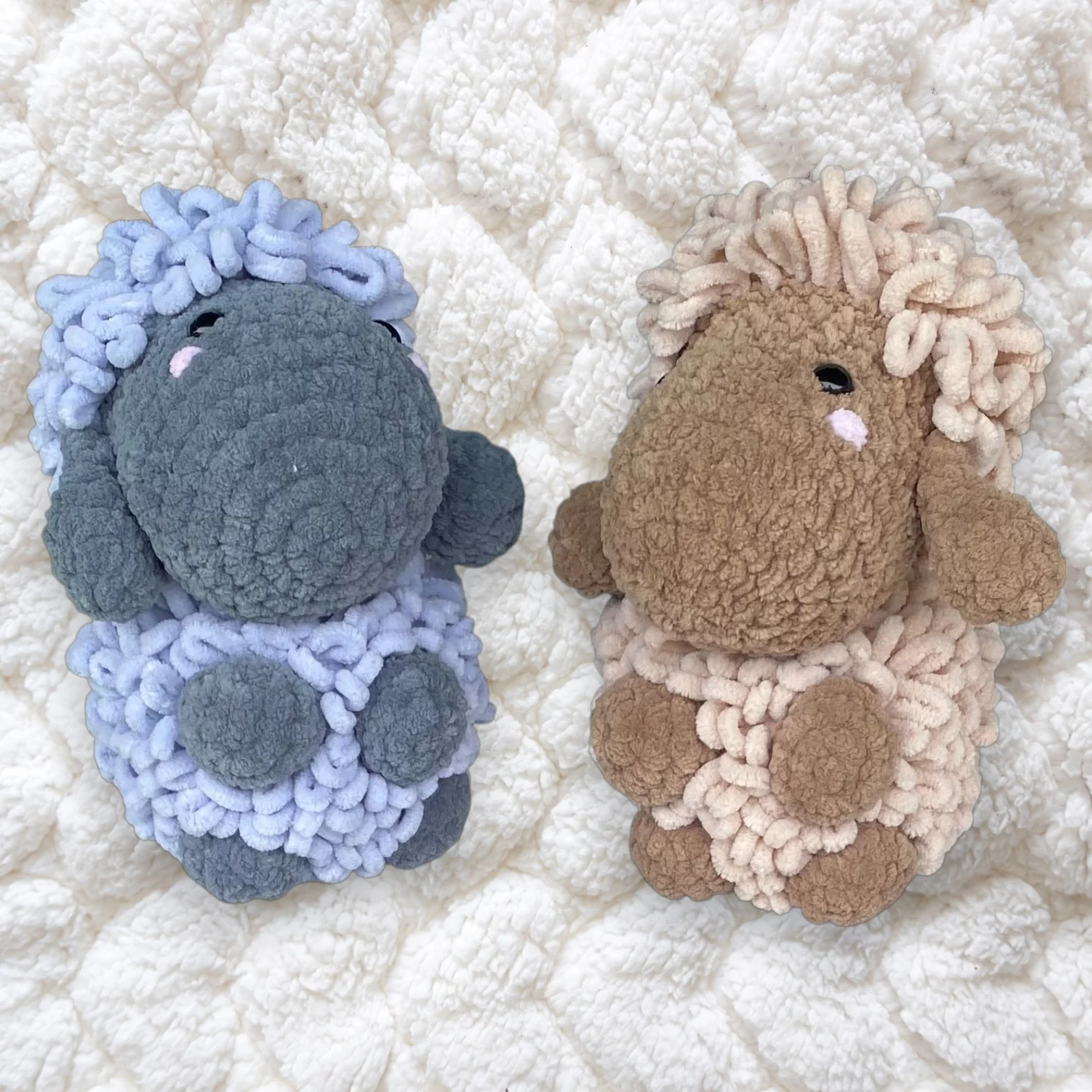 sheep crocheted plushie