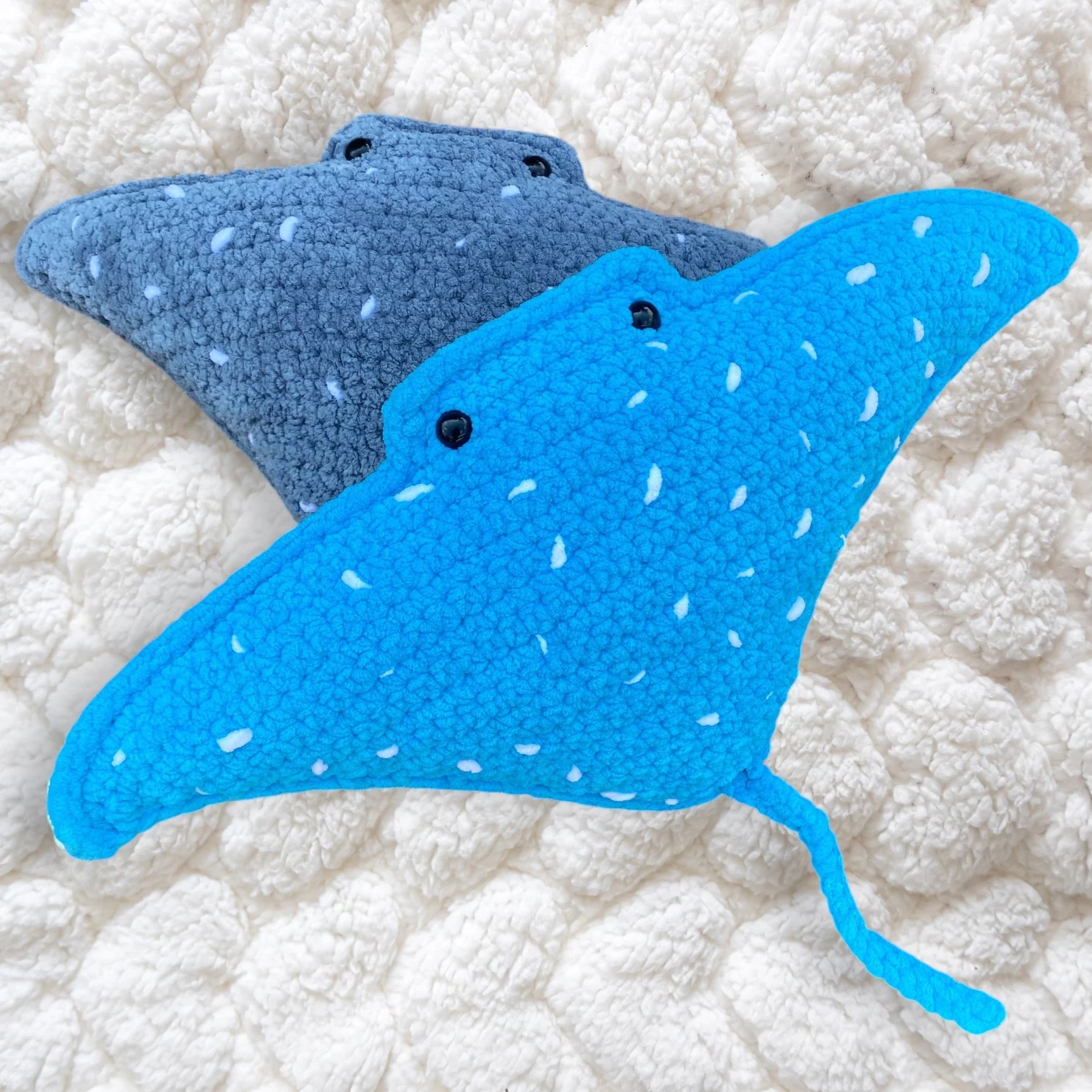 stingray crocheted plushie