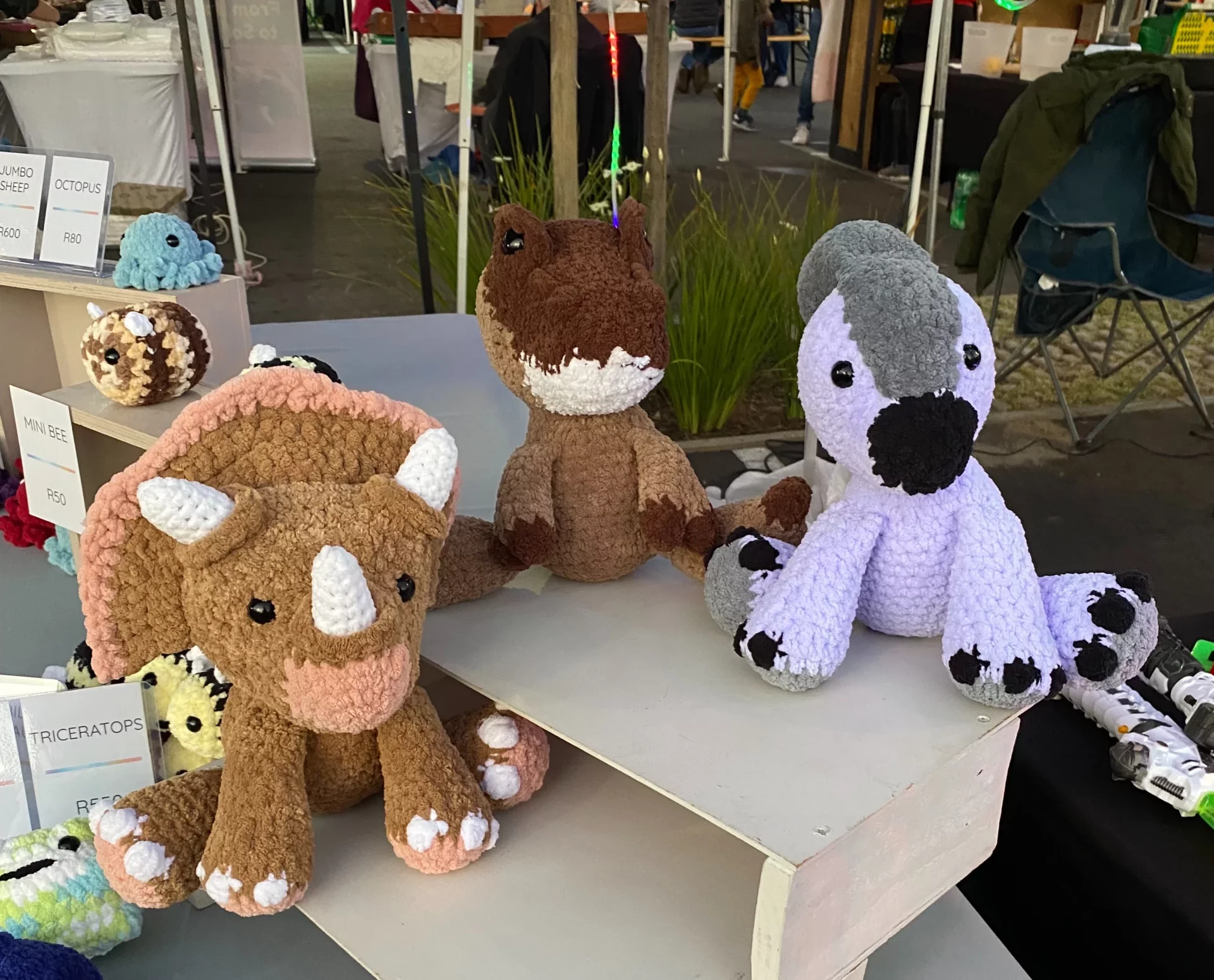 Crochet Dinosaur Group